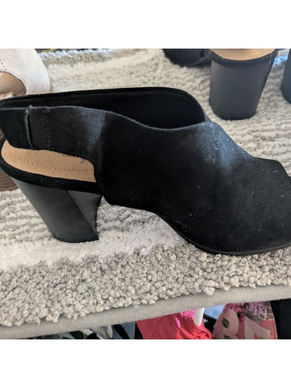 NWOT- Dexflex Comfort Black Women's Mule Heels Size 7